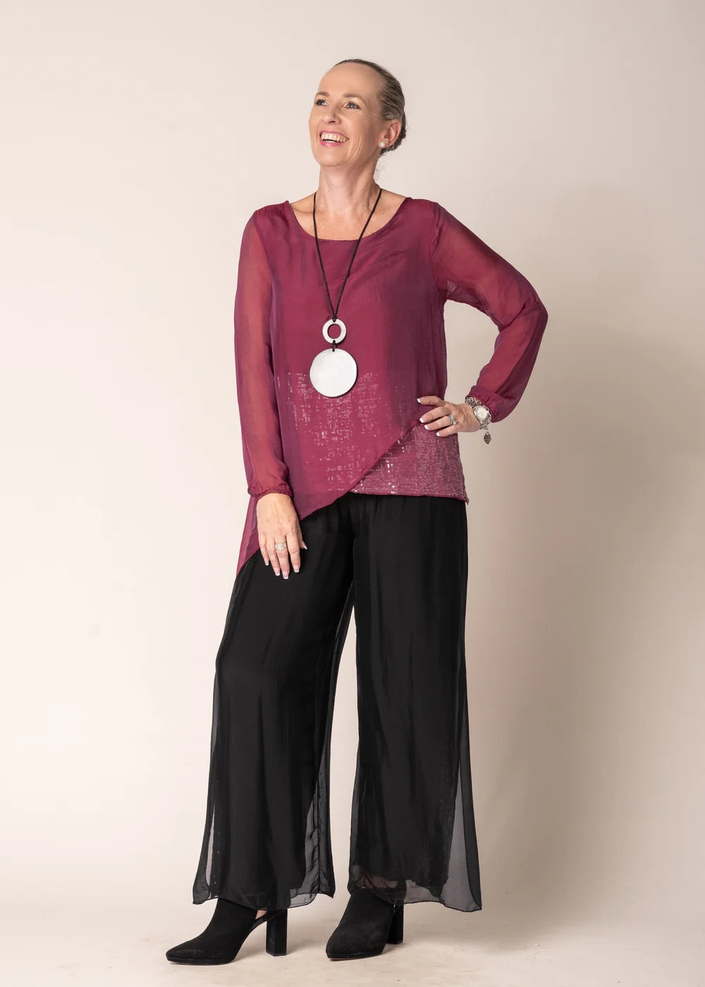 Imagine Silk Top Heathie 10IM7295