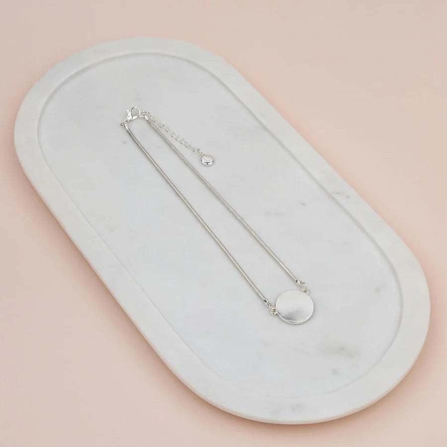 Lilly Co Solid Disc Necklace L1850N