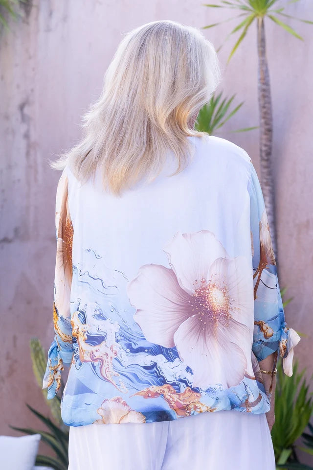 La Sofia Float Silk Top VLST360