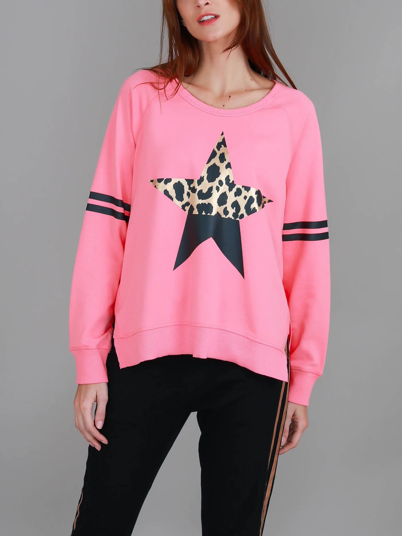 3RD Story Ginger Leopard/Star Sweatshirt 1039-1355