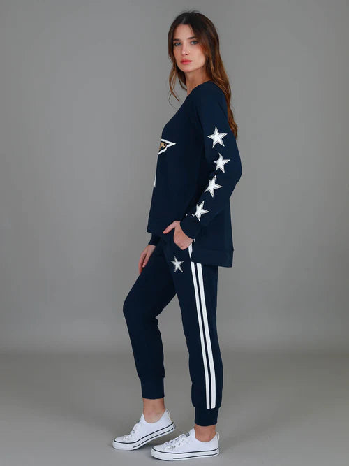 3RD Story Kate Leopard/Star Sweatshirt 1187-1355