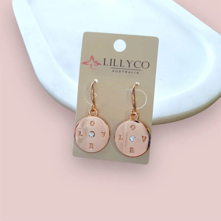 LillyCo "LOVE" Earring 266