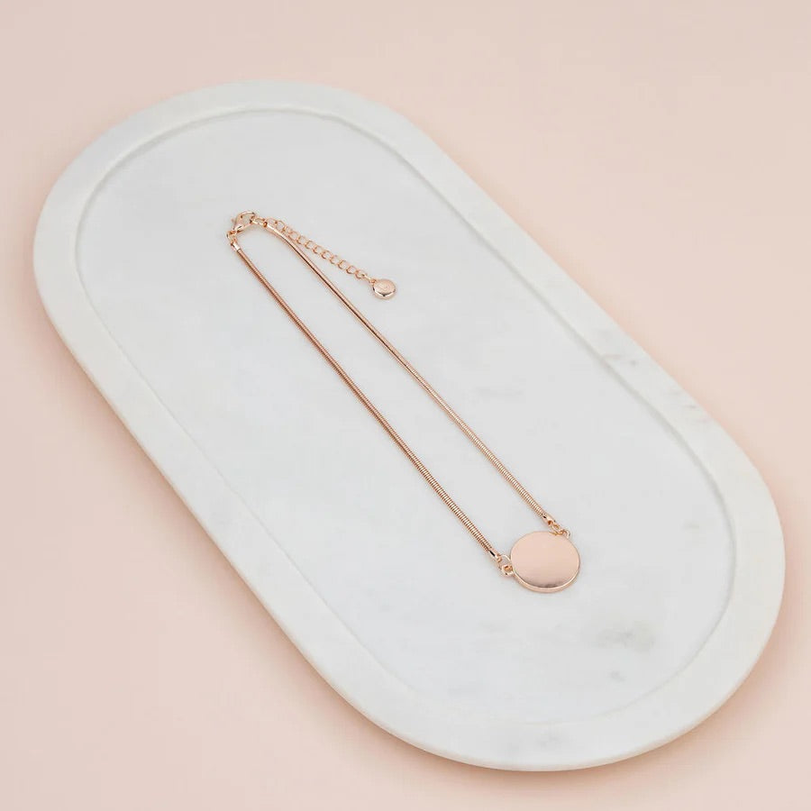 Lilly Co Solid Disc Necklace L1850N