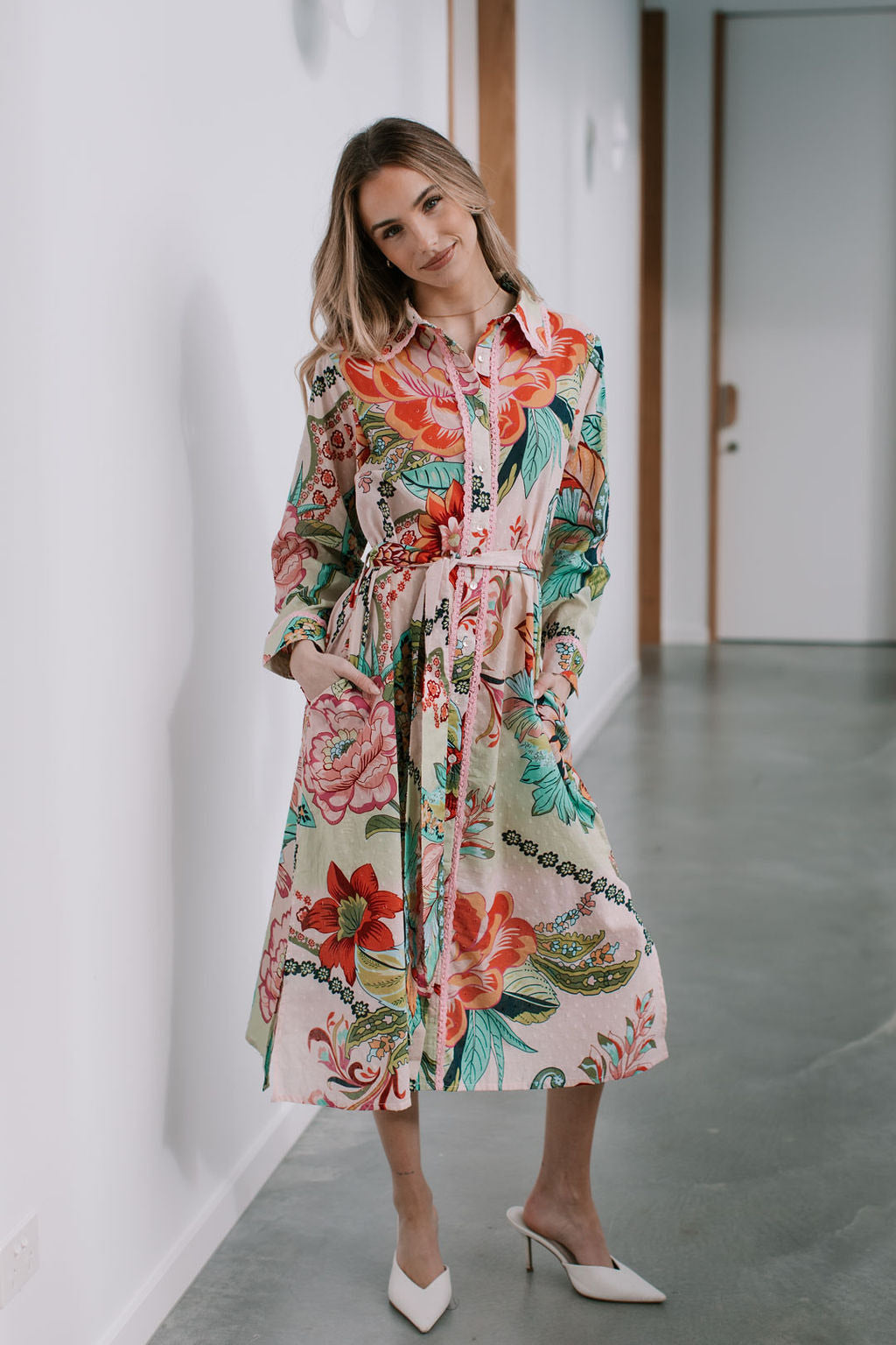 saint tropez shirt dress St. Tropez Dress Santa Barbara Santa Barbara / XS