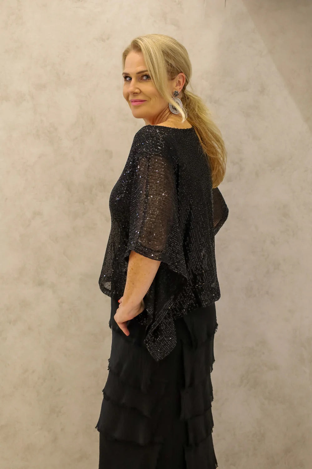 Imagine Fashion Lynsay Sequin Top 48IM141