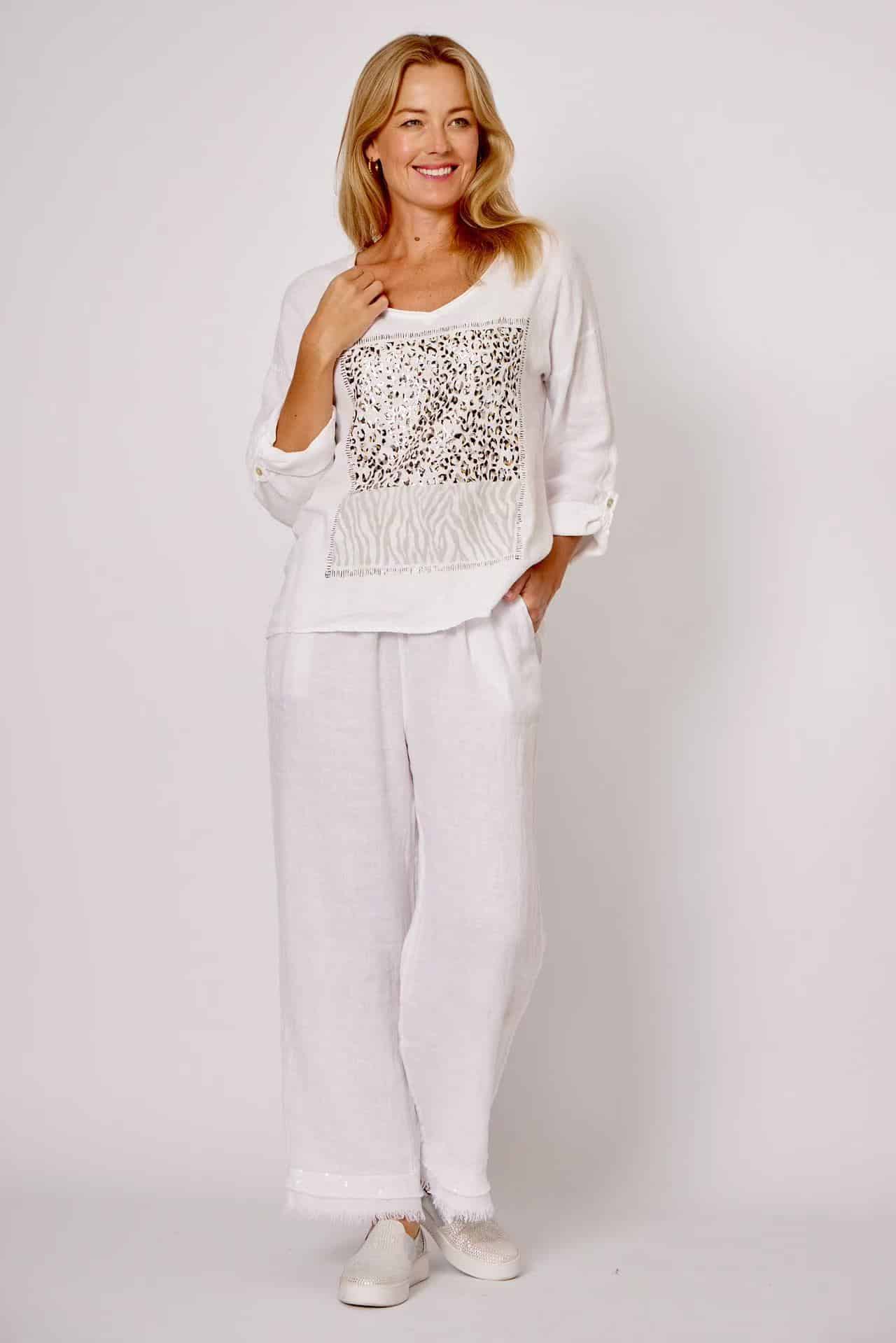 La Strada Animal Print TEE25-1