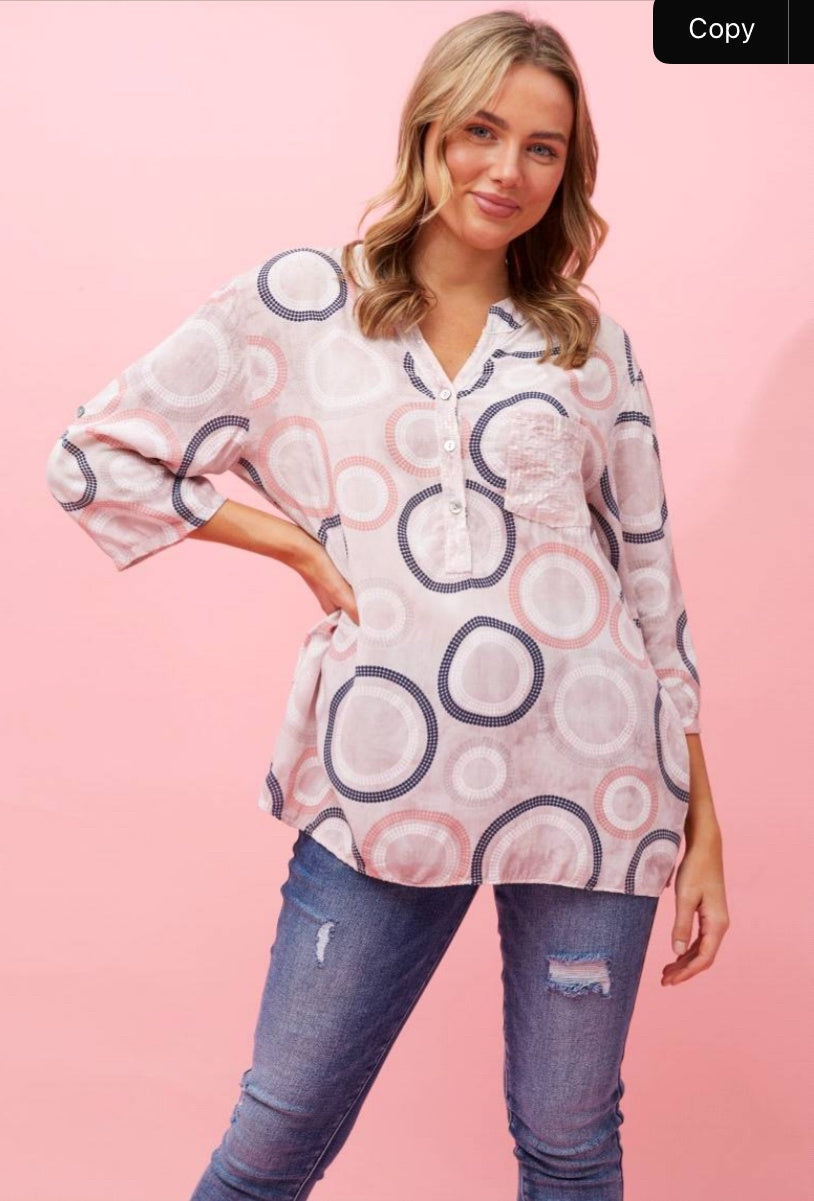 Bottega Moda Circle Sequin Detail Top T515474