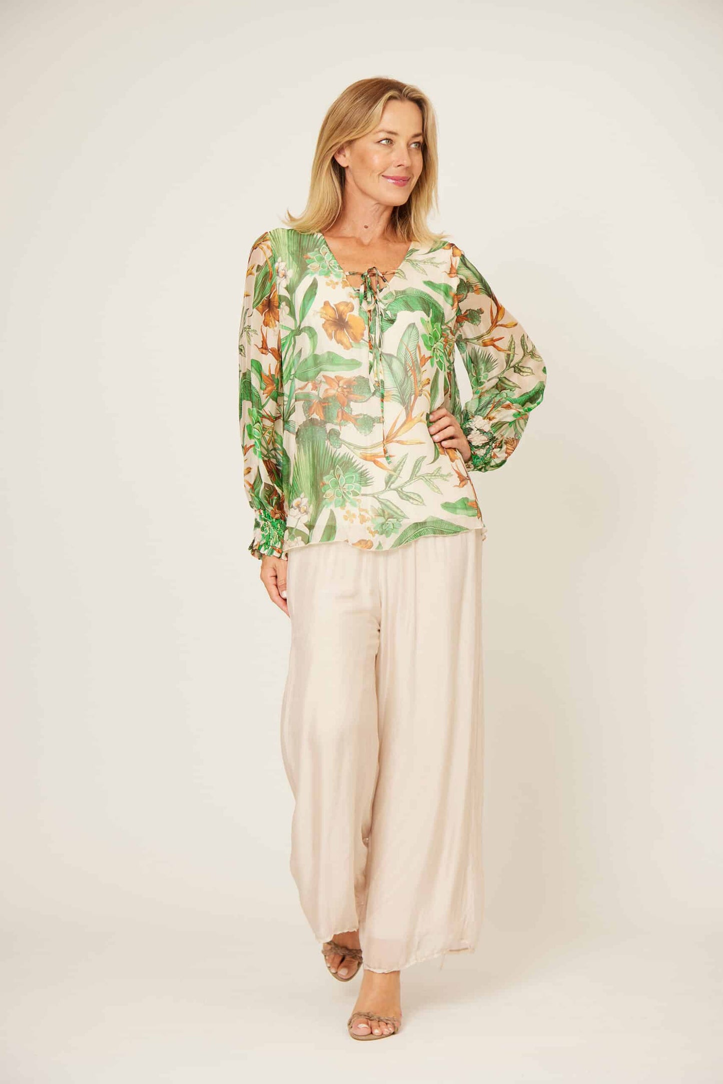 La Strada Silk Blended Pants LSP21-255A