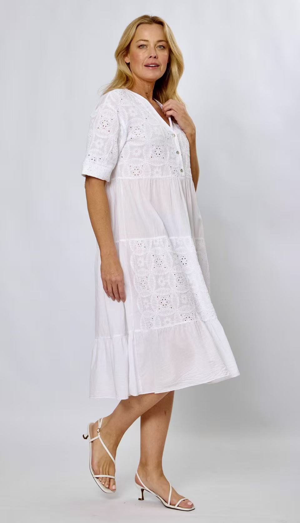 La Strada Broderie Anglaise Dress LSD25-583