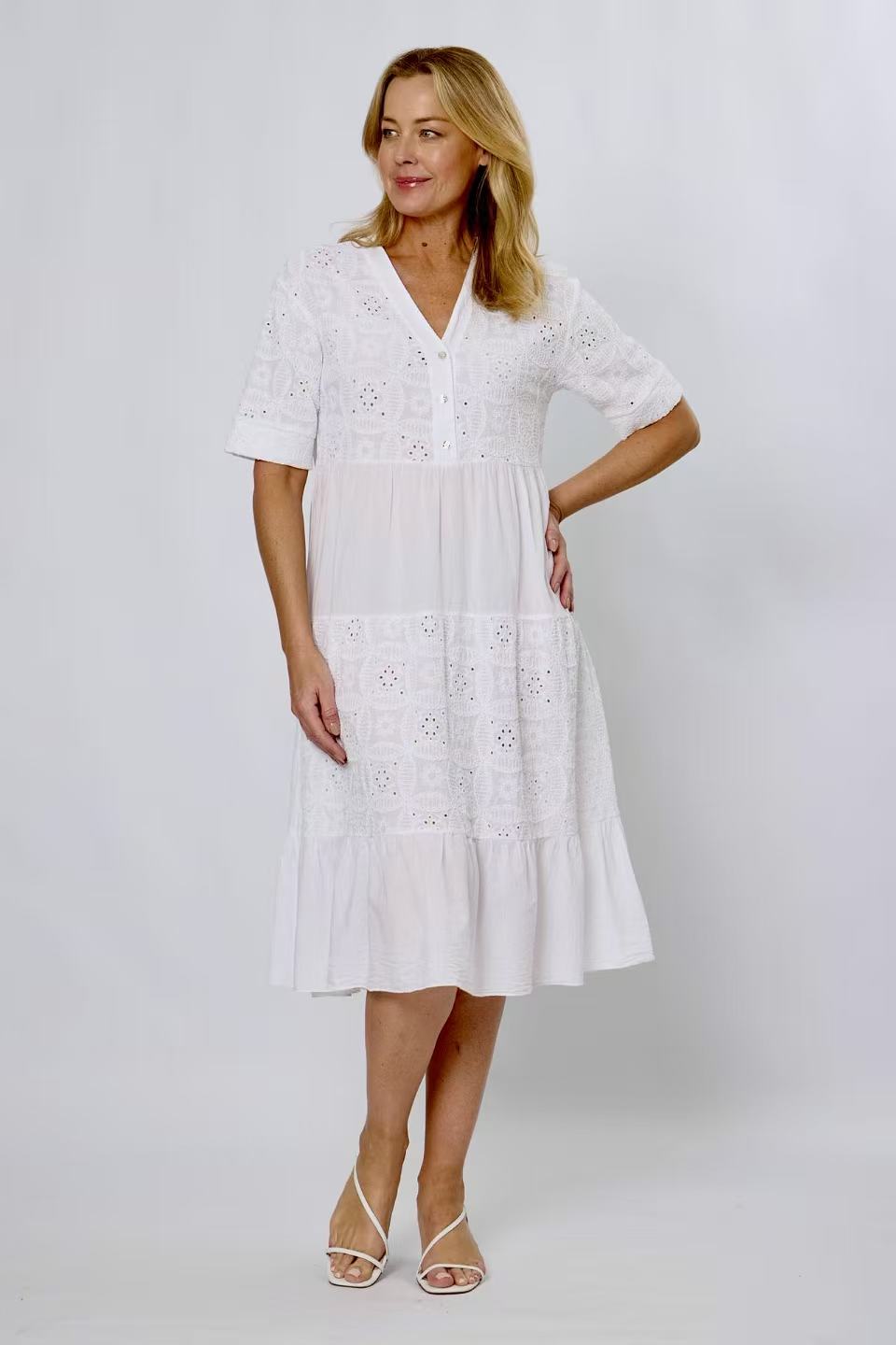 La Strada Broderie Anglaise Dress LSD25-583