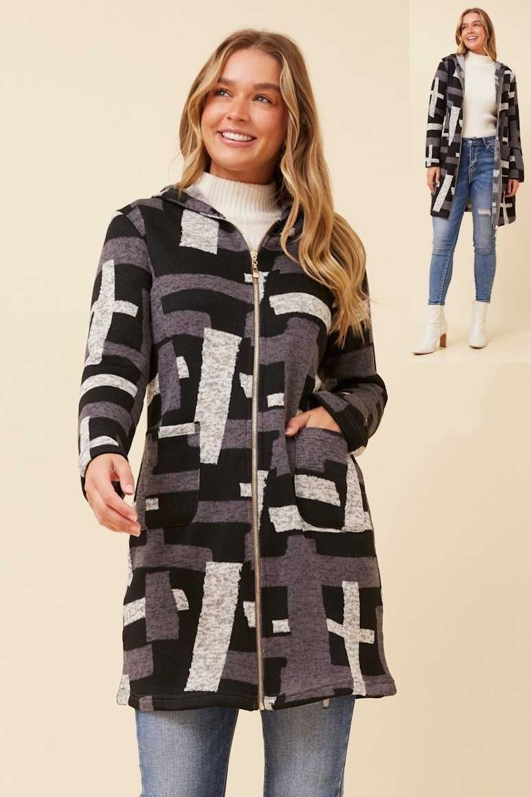 Caroline Morgan Long Jacket C173706