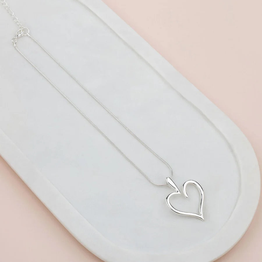 LillyCo Short J1 Favourite Heart Necklace L1833