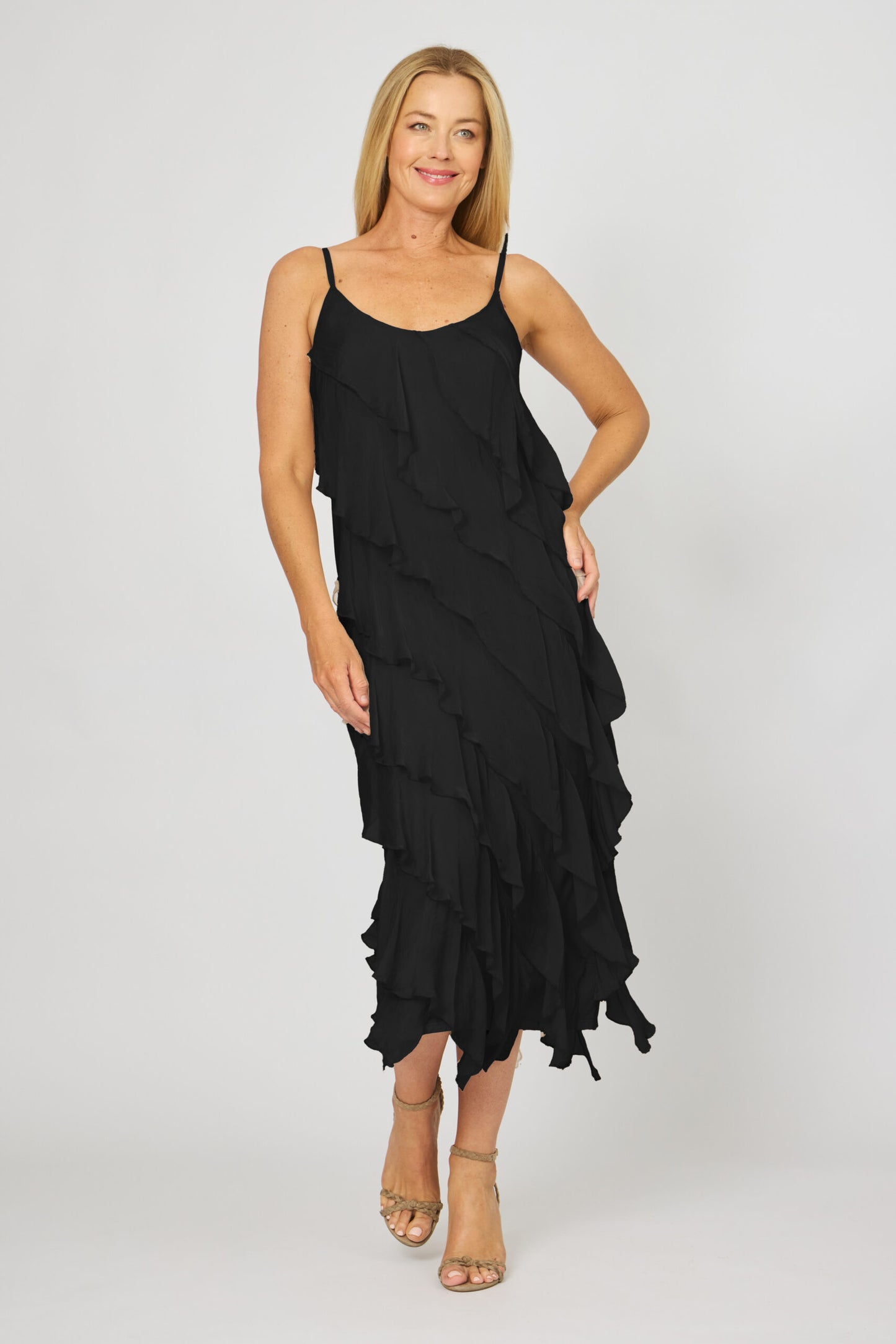 La Strada Ruffled Bias Dress LSD25-100