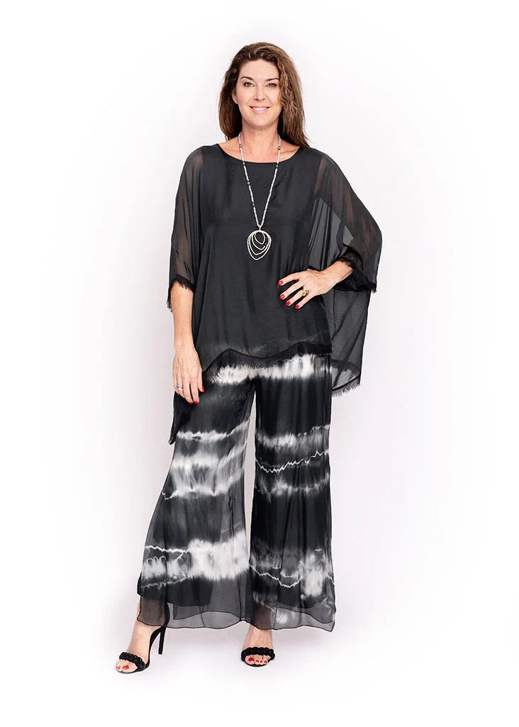 Imagine Emiliana Frayed Silk Top 10IM3028