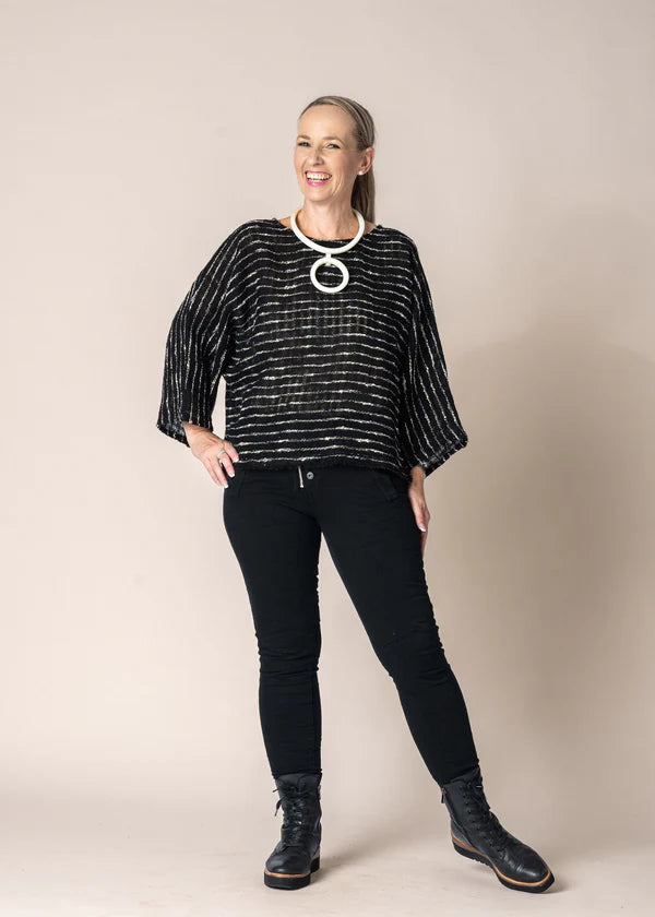 Naida Linen Top AIM6020