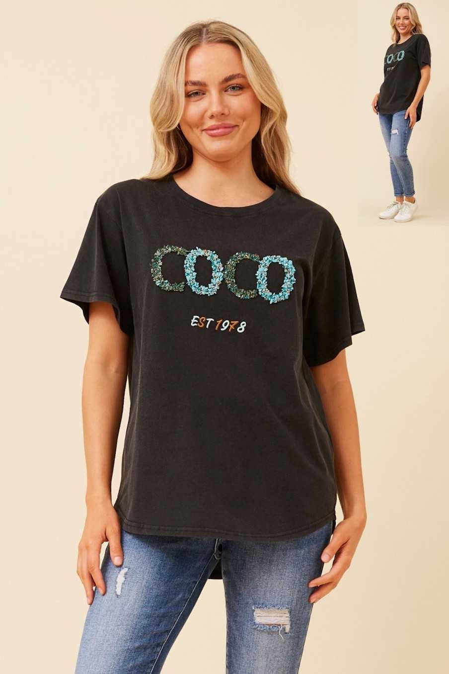 Caroline Morgan Coco Tee T522303