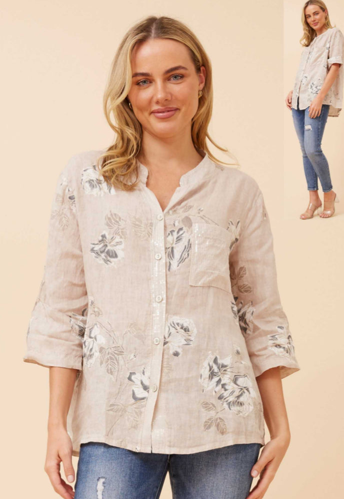 Bottega Moda Linen Top T523975