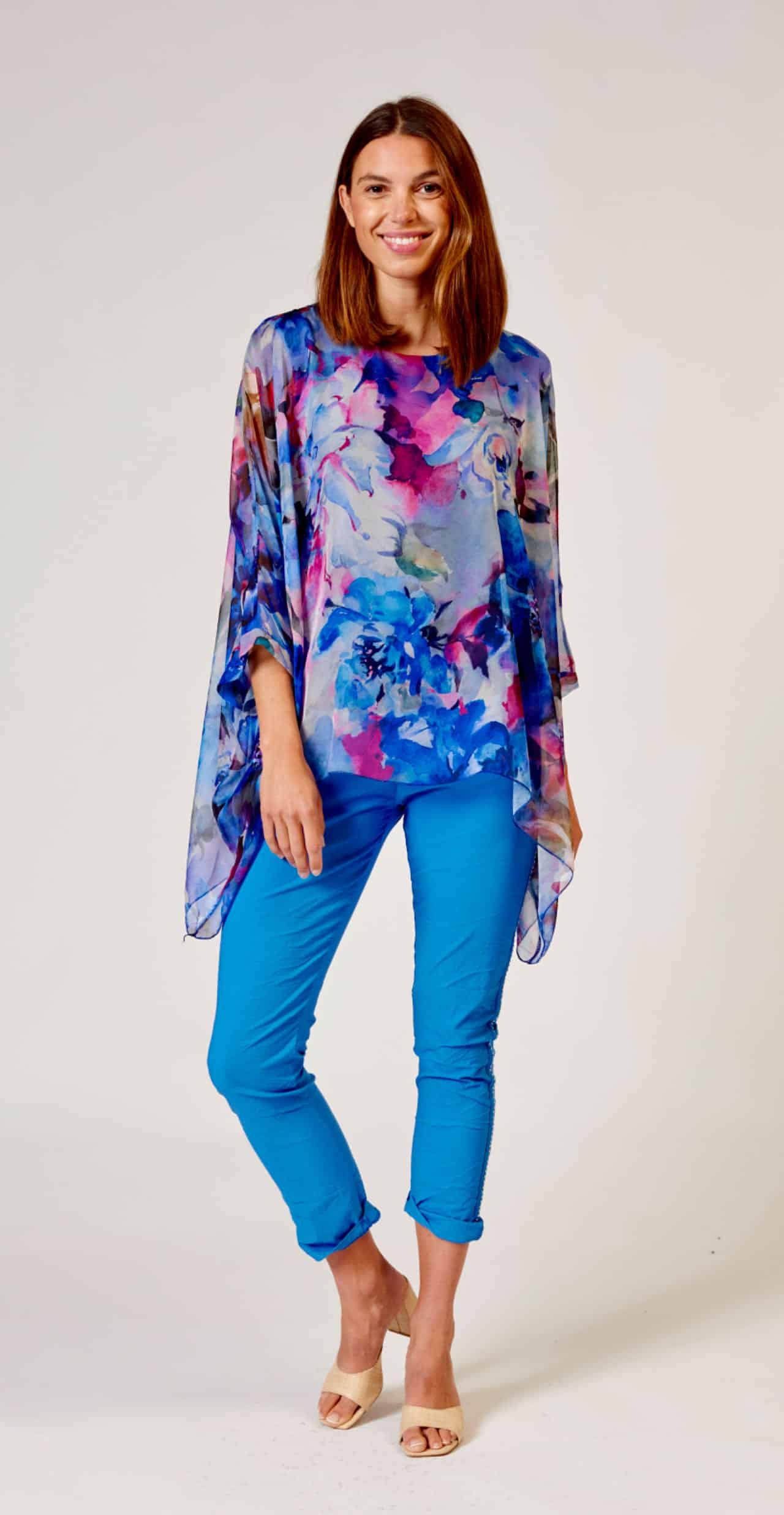 chiffon kaftan tops