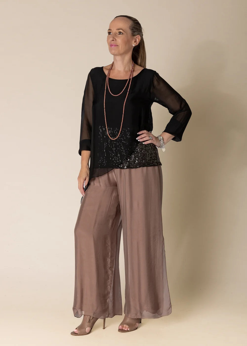 Imagine Silk Top Heathie 10IM7295