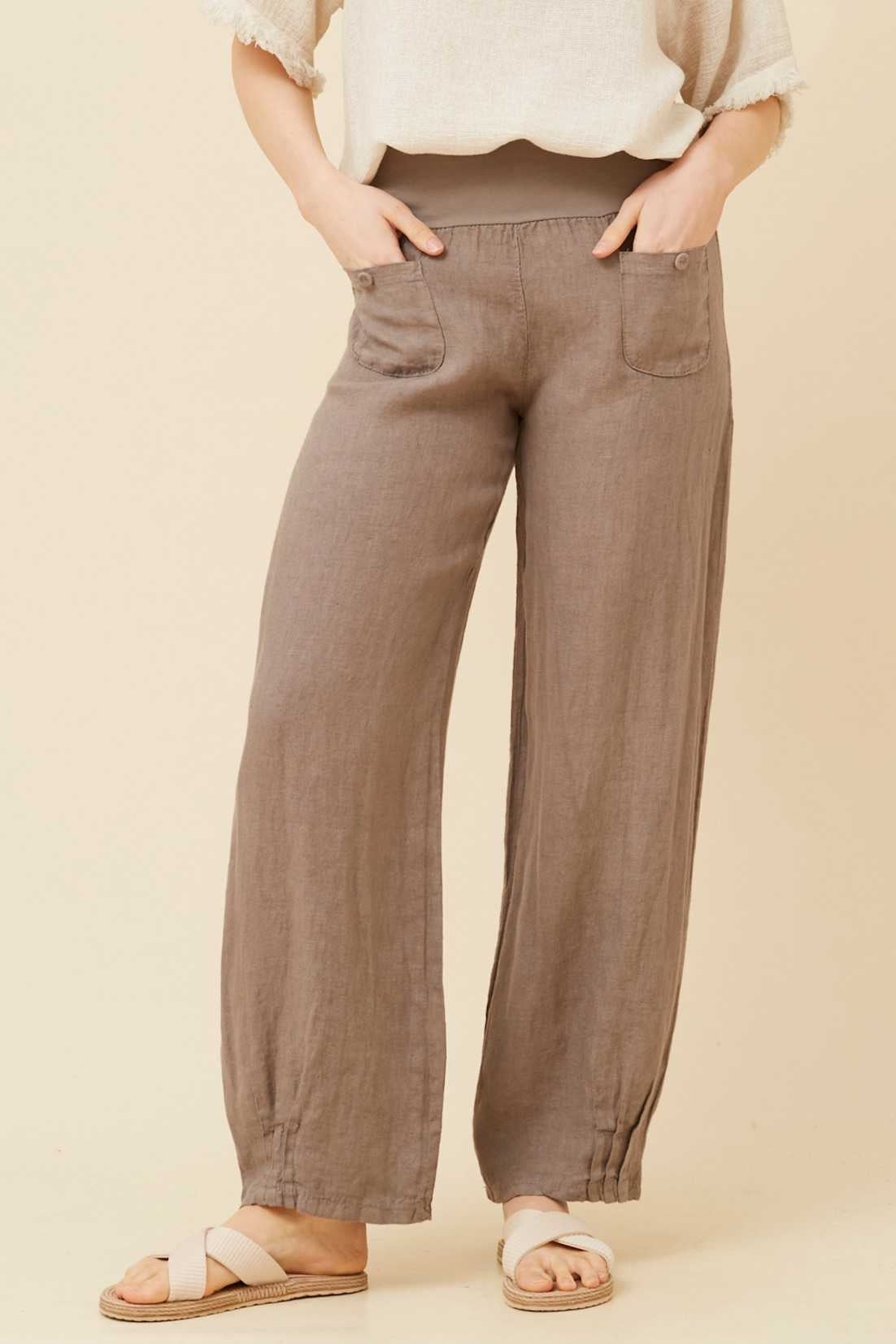 Bottega Moda Linen Pant P520428
