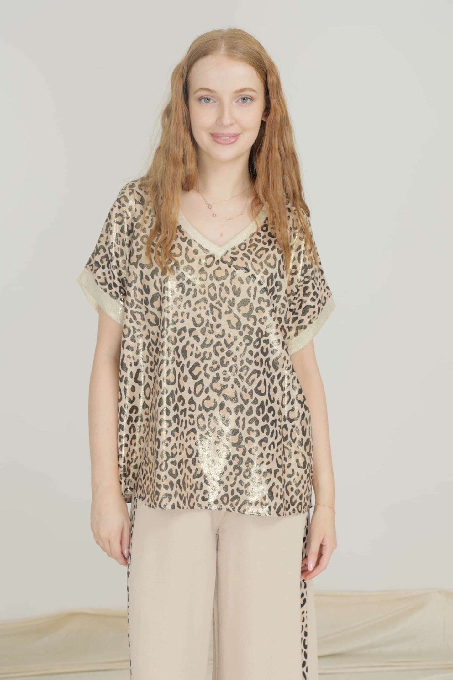 Wednesday Lulu Leopard Top 937