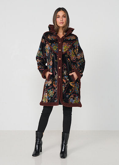 Caju Sparse Paisley Print Coat CZ1126