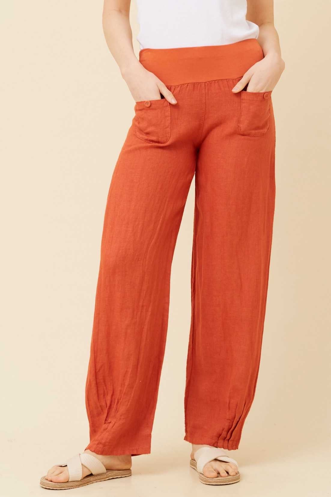 Bottega Moda Linen Pant P520428