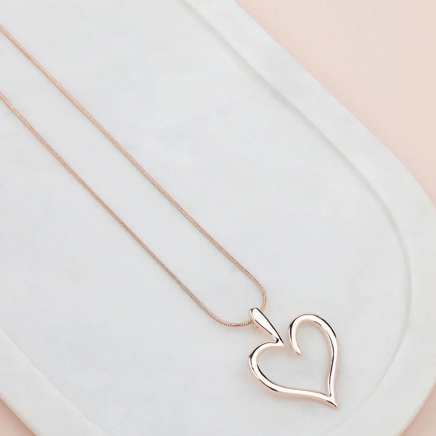 LillyCo Short J1 Favourite Heart Necklace L1833