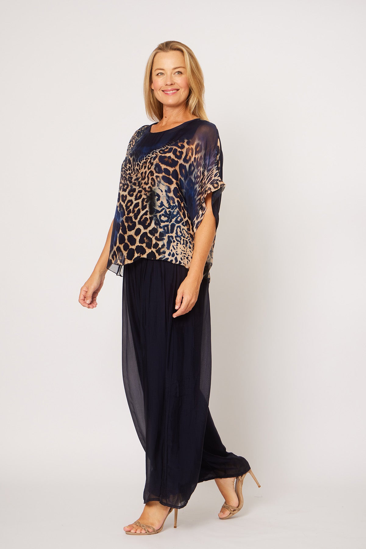 La Strada Silk Print Top LST25-8