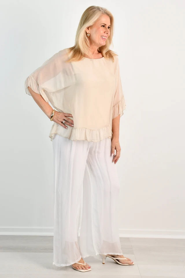 La Sofia Pisa Silk Pant VLSP110
