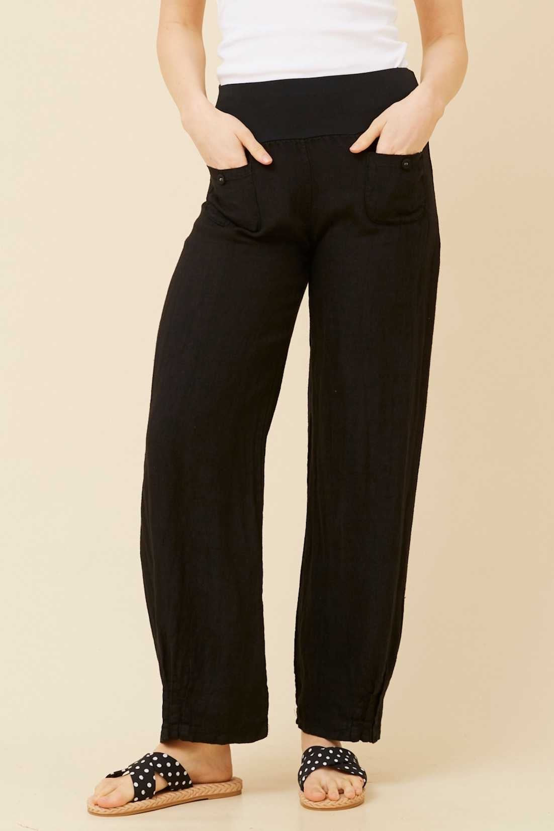 Bottega Moda Linen Pant P520428