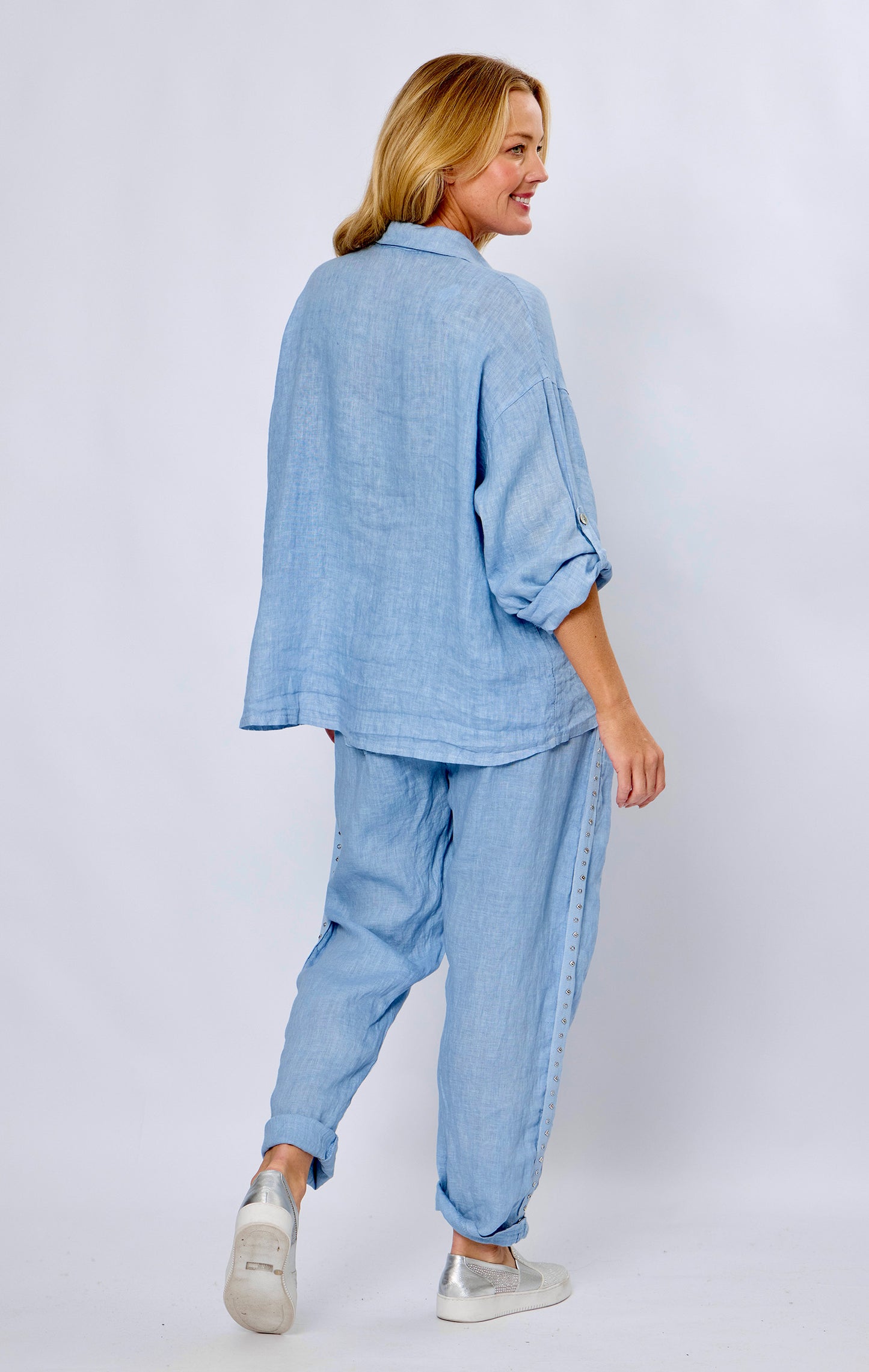 La Strada Bling Trim Shirt LSS25-597