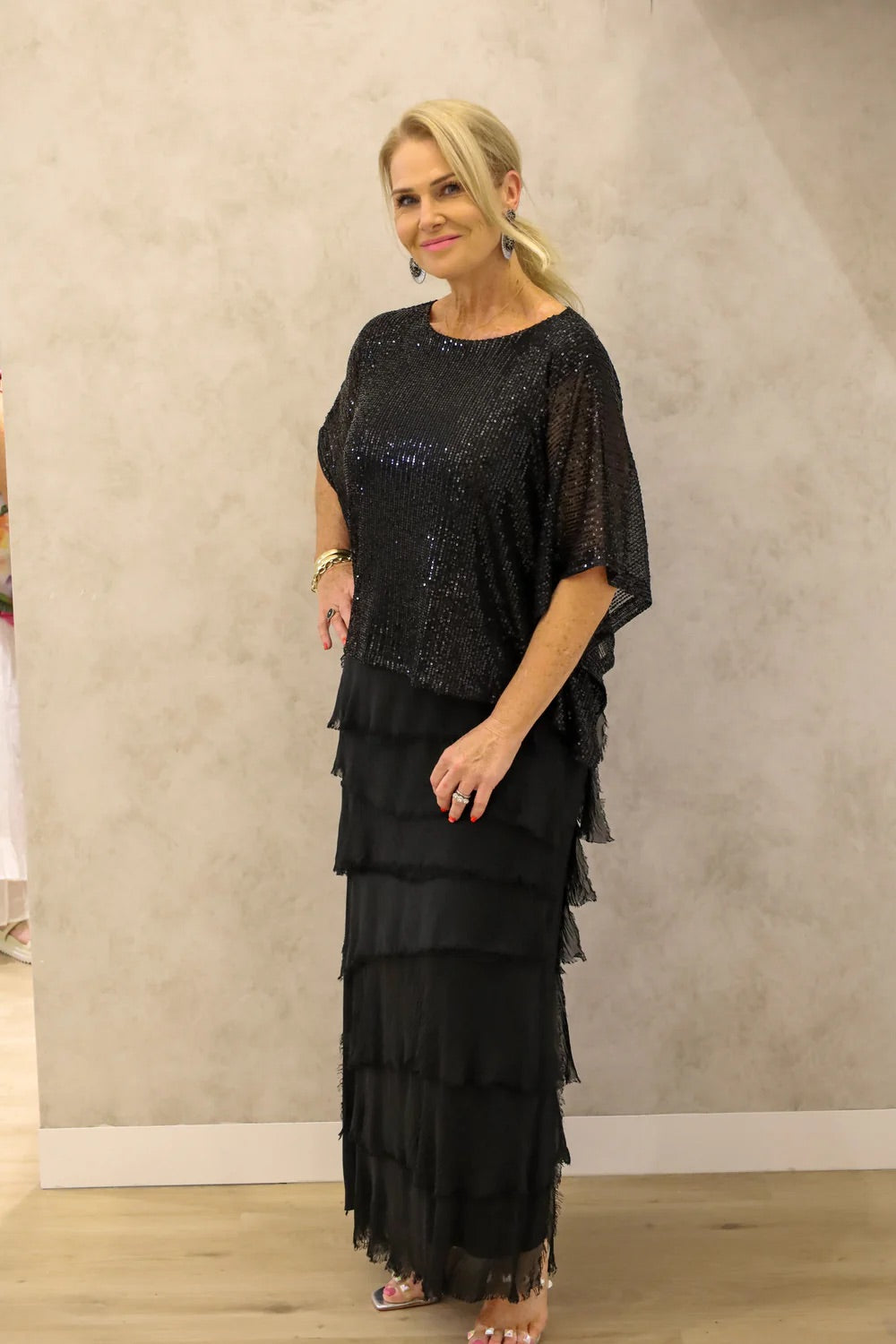 Imagine Fashion Lynsay Sequin Top 48IM141