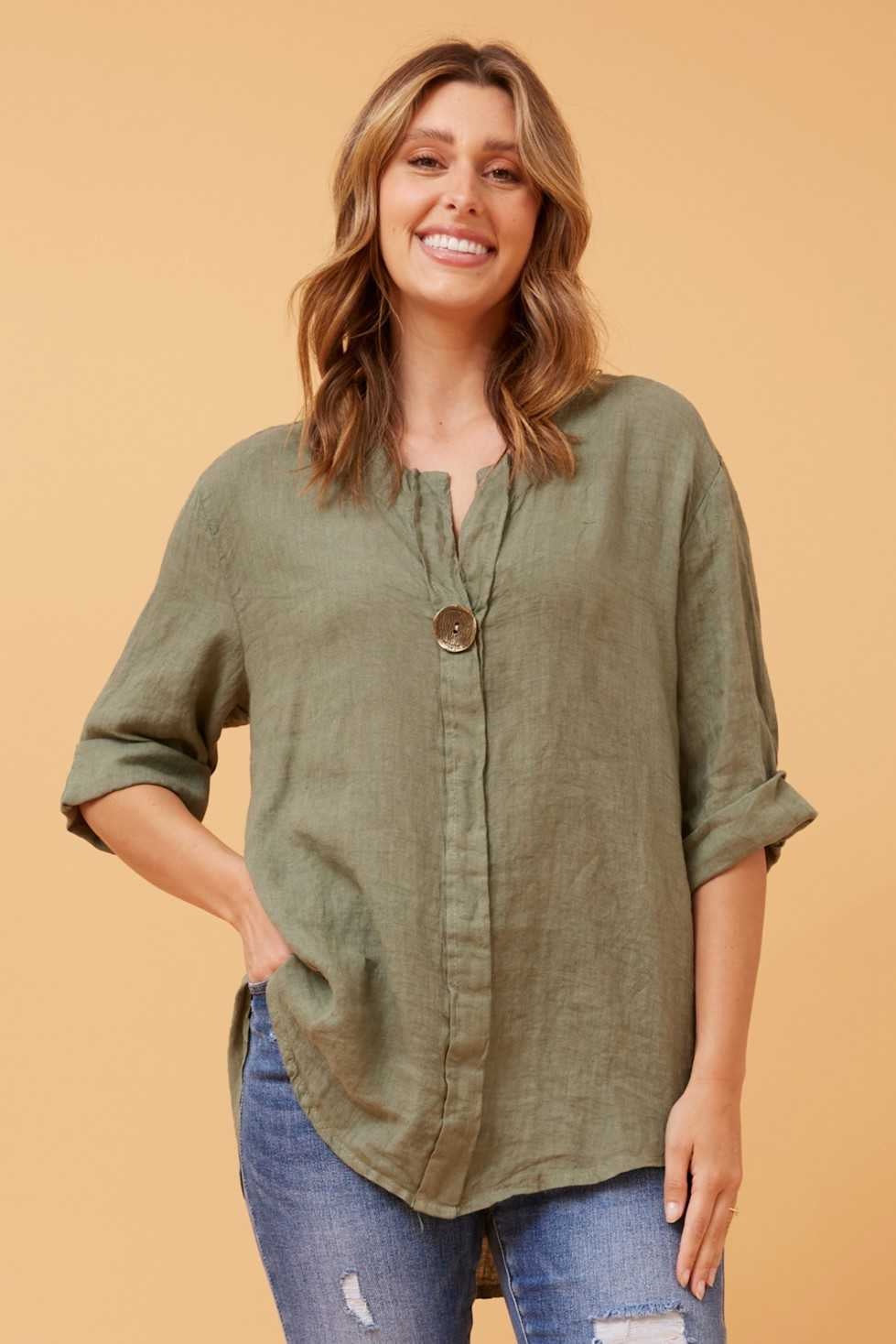 Bottega Moda Gold Button Top T516014