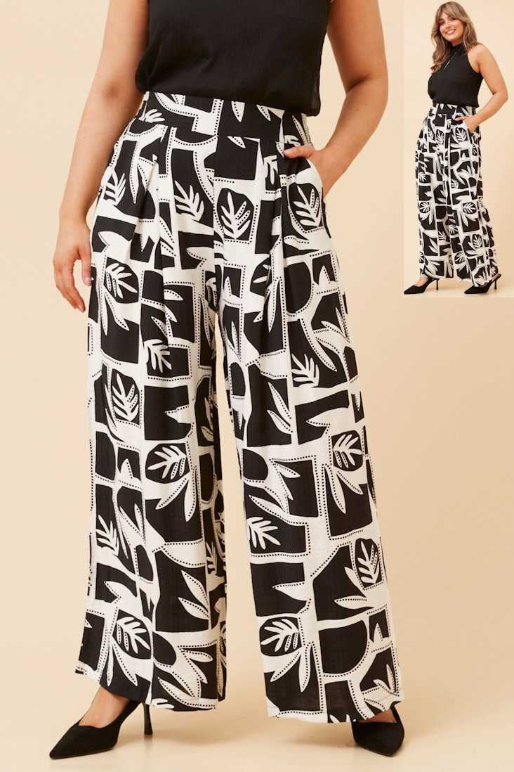 Caroline Morgan Printed Pants P735250