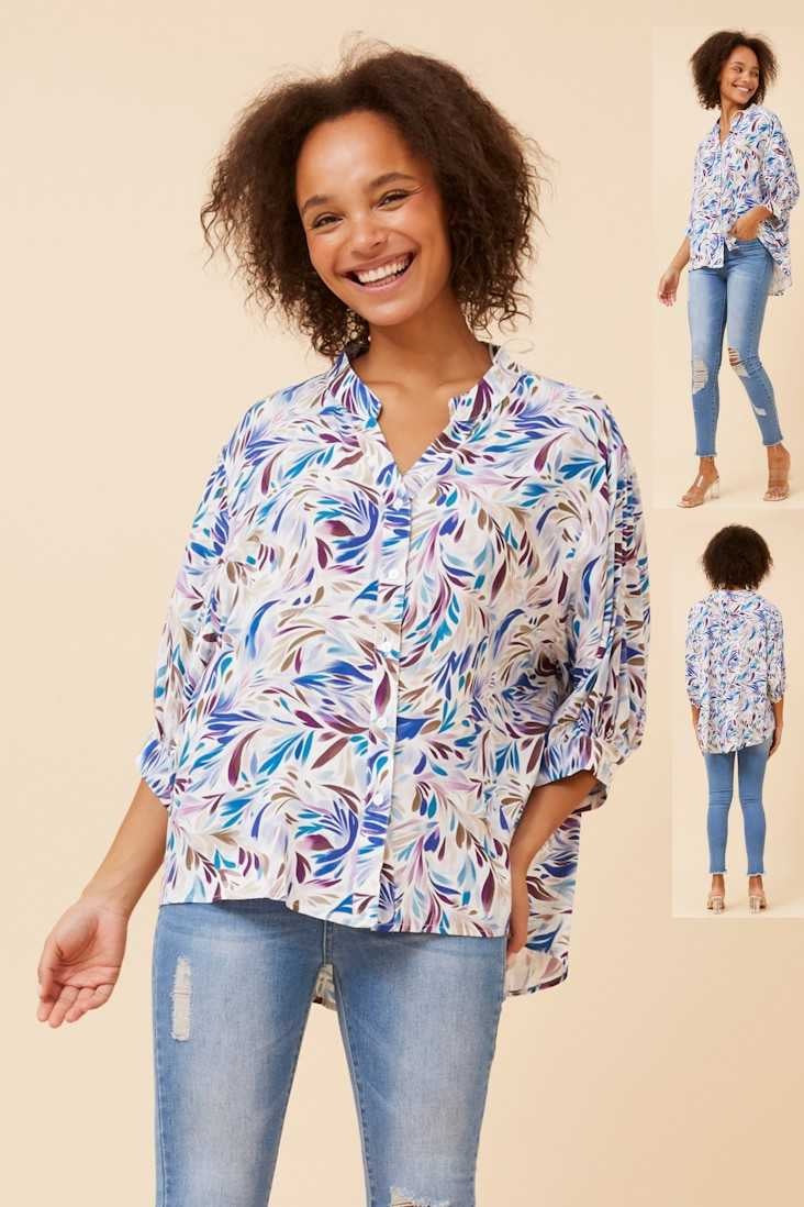 Caroline Morgan Printed Shirt T524154