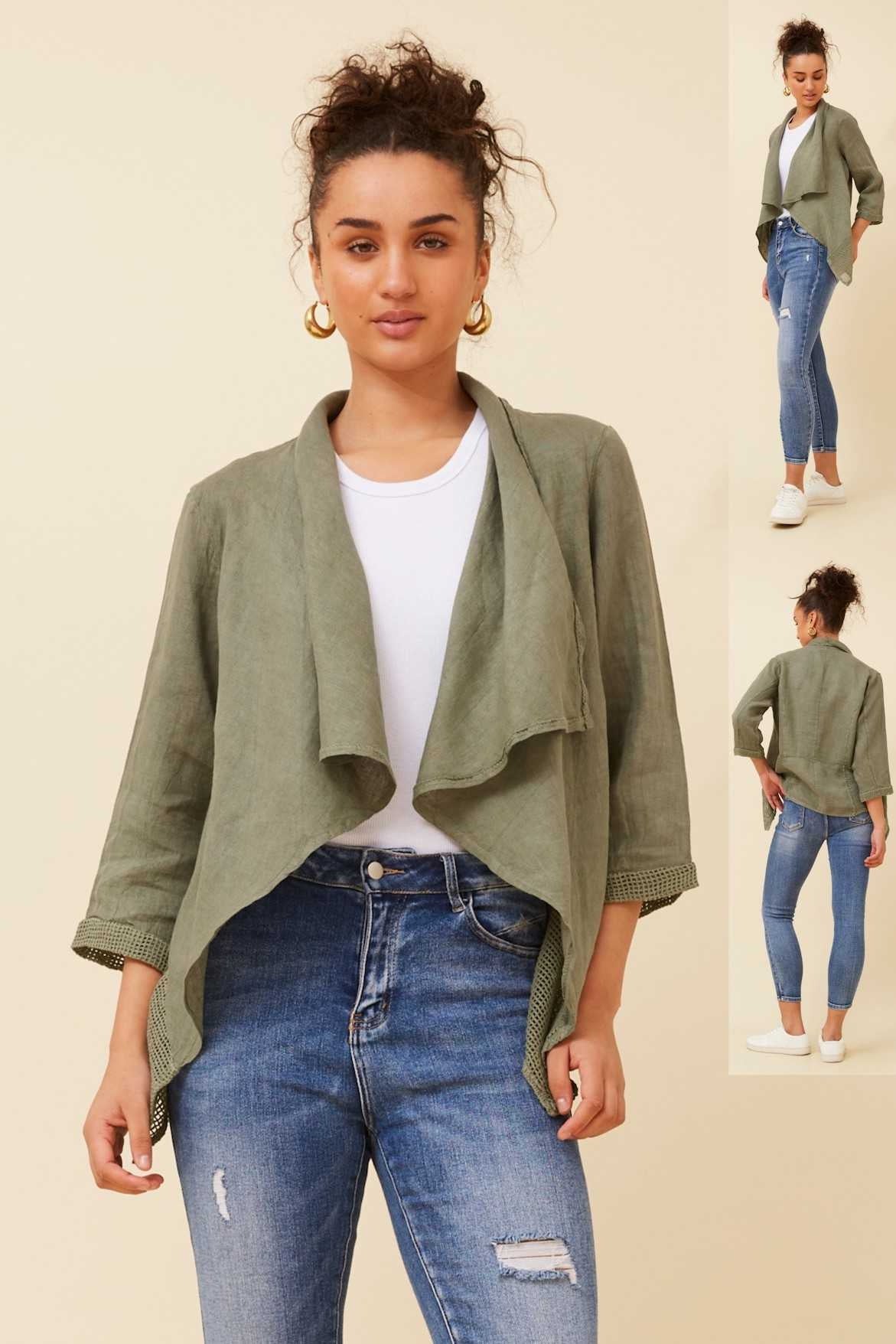 Bottega Moda Linen Cardigan C521032