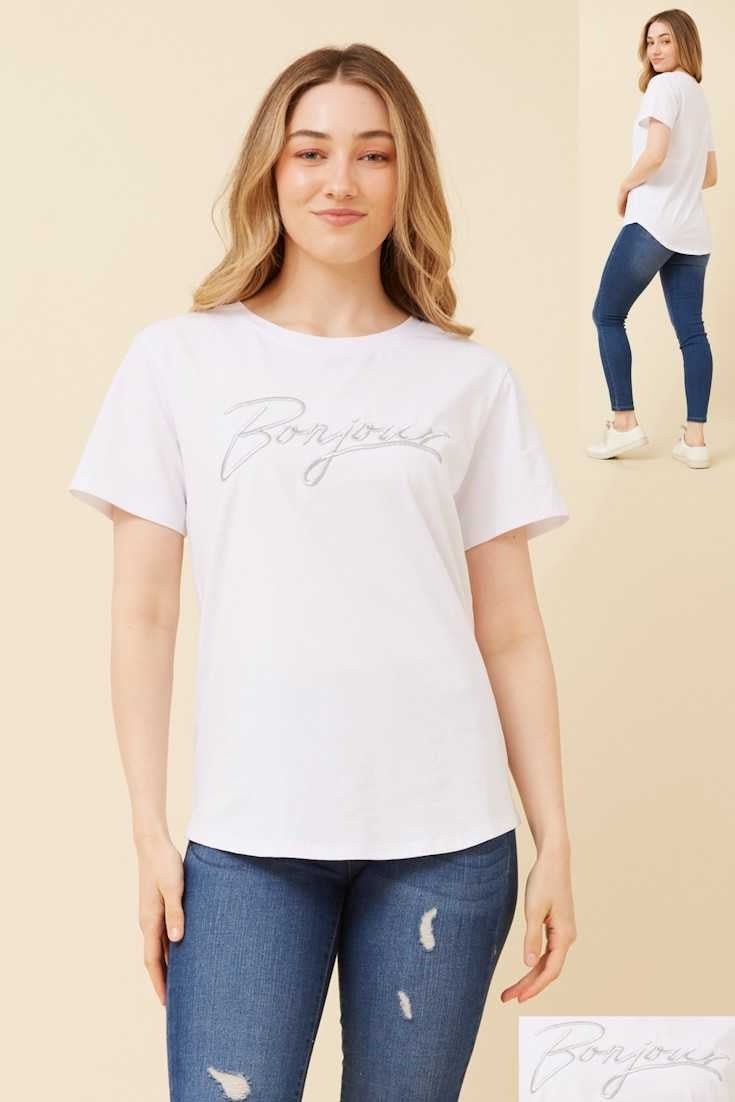 Caroline Morgan Bonjour Tee T733547