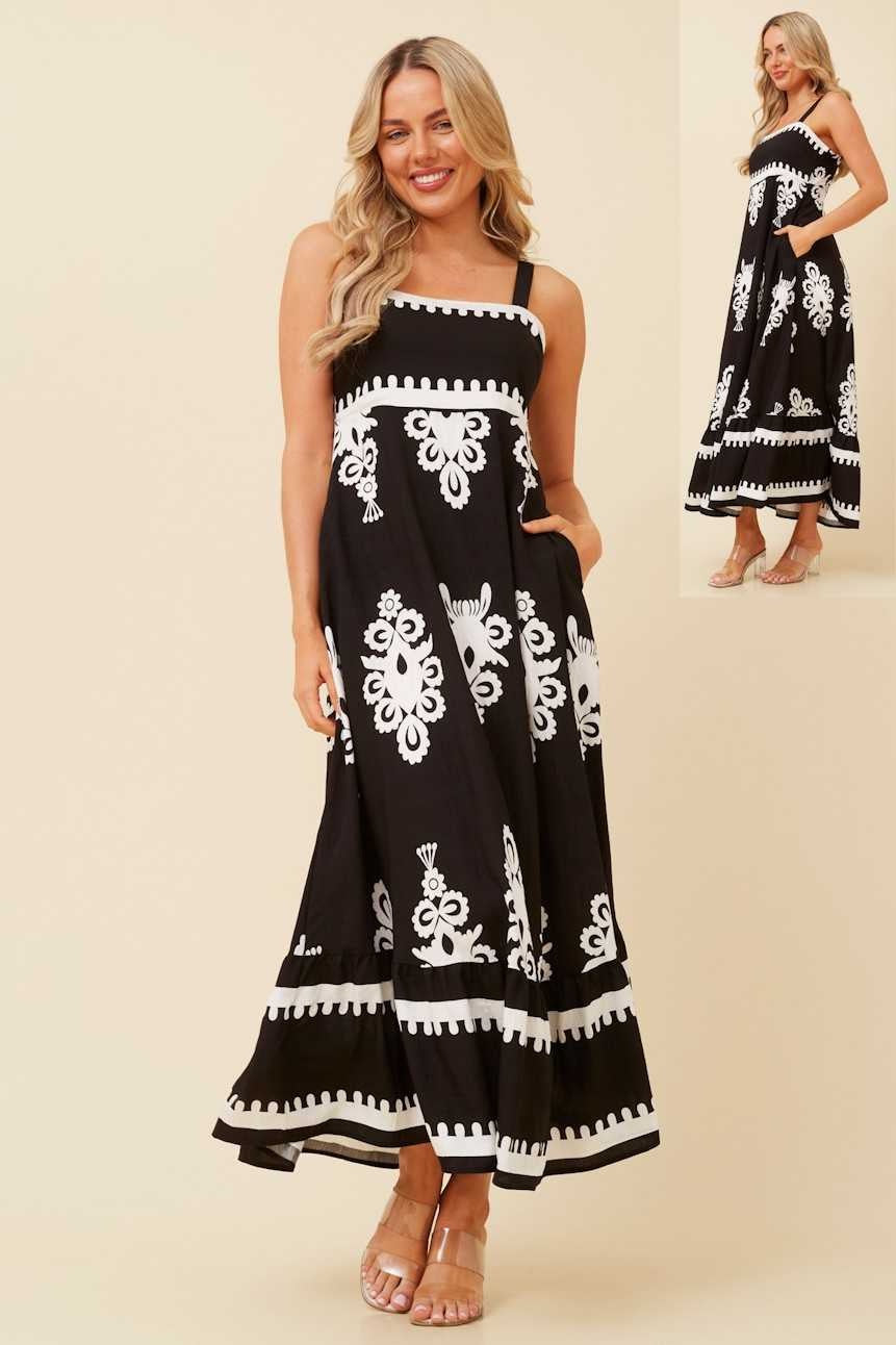 Caroline Morgan Slvless Maxi Dress D522309