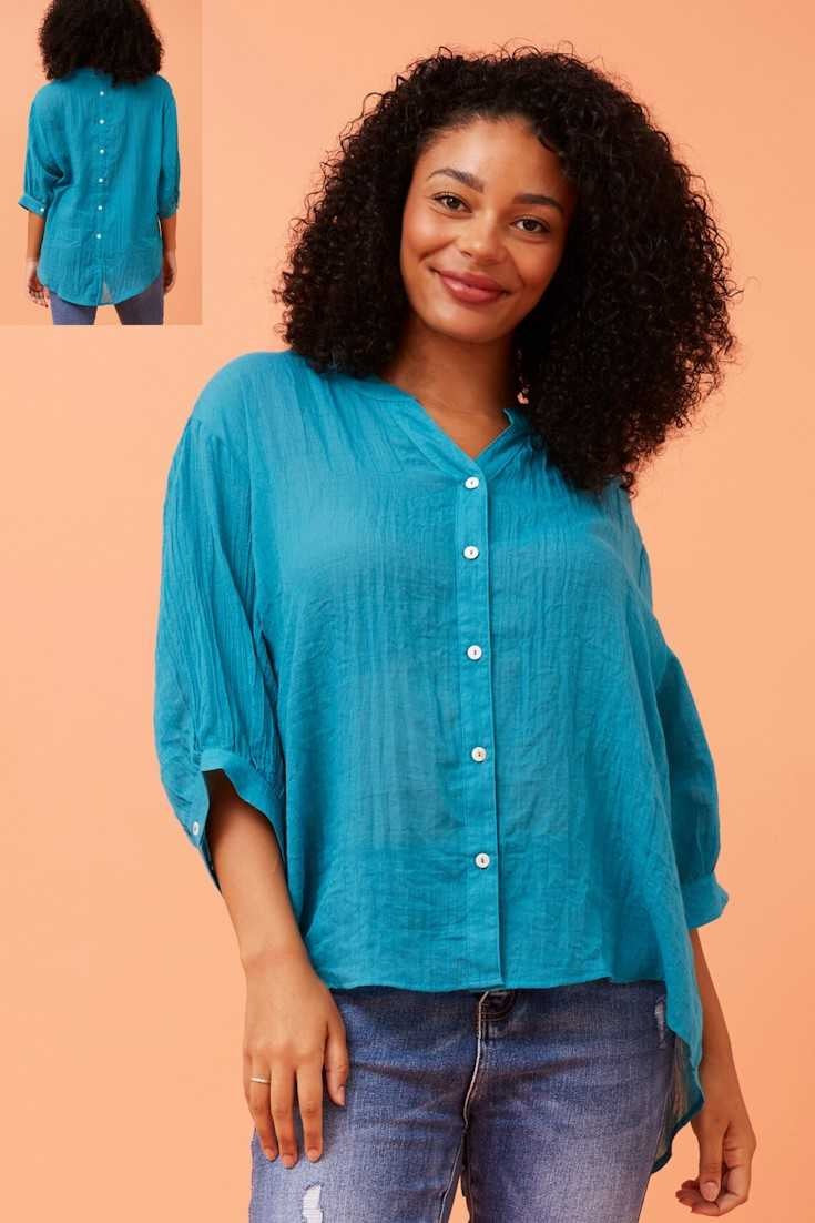 Caroline Morgan Button Back Shirt T511586