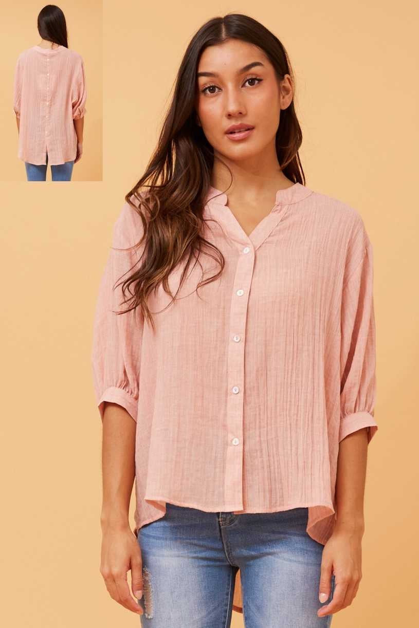Caroline Morgan Button Back Shirt T511586
