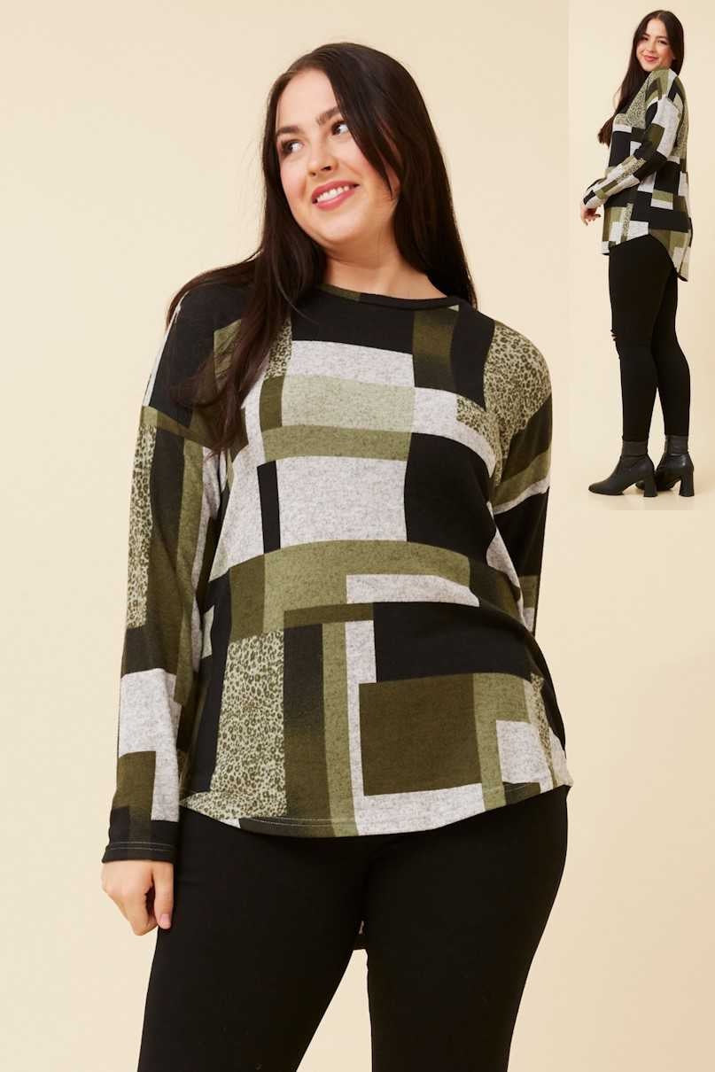 Caroline Morgan Printed Top T522801