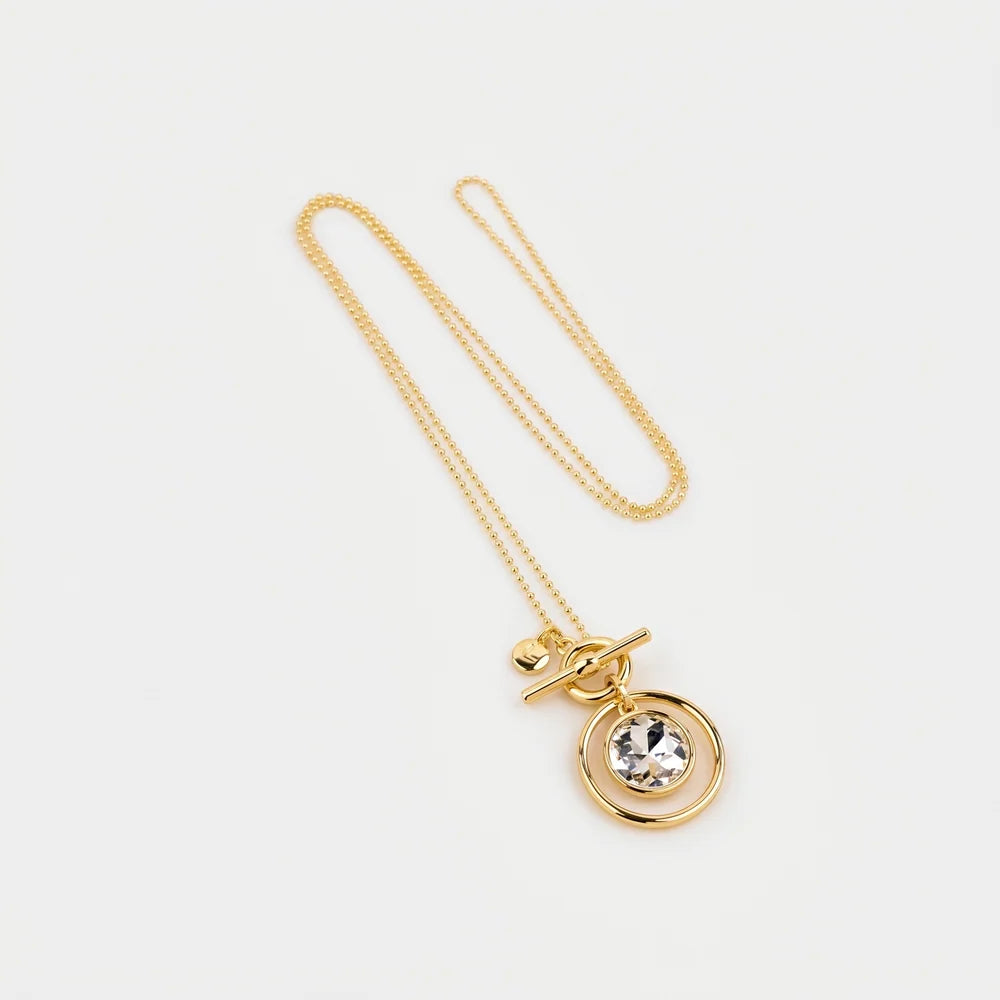 Lilly Co Ring & Crystal Necklace L2019N