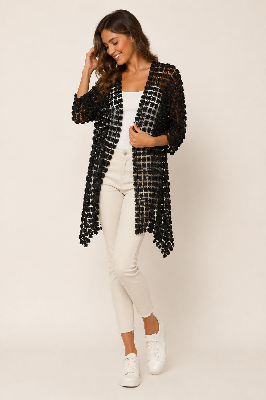 Wednesday Lulu Long Cardi 18158