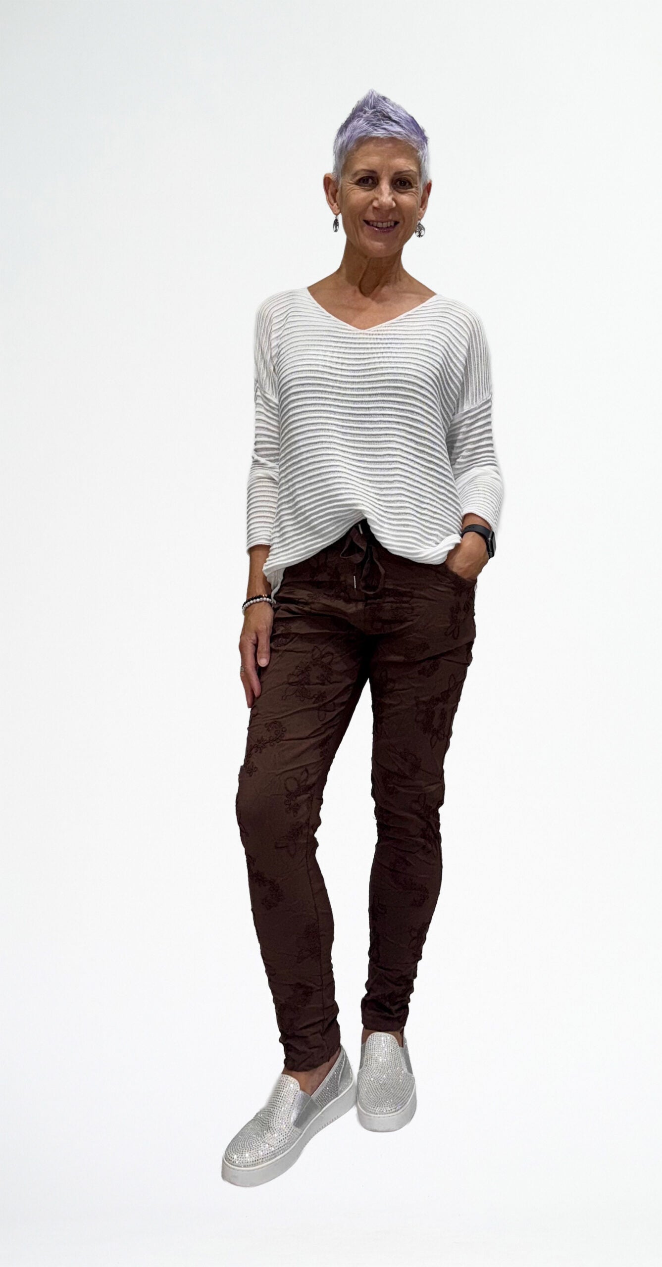La Strada Embroidery Pants LSP25-497