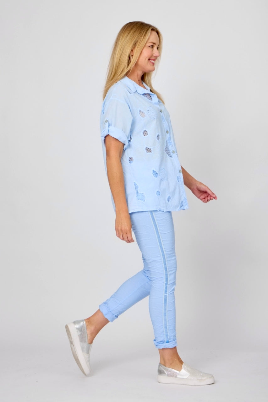 La Strada Embroider Shirt LSS25-509