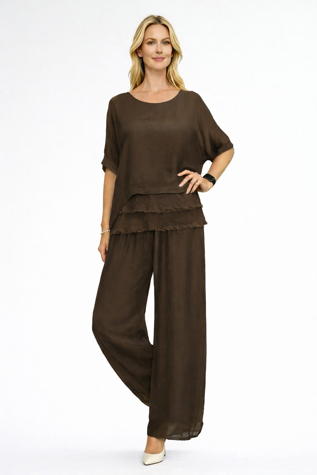 La Strada Silk Blended 3 Layer Top LST21-251