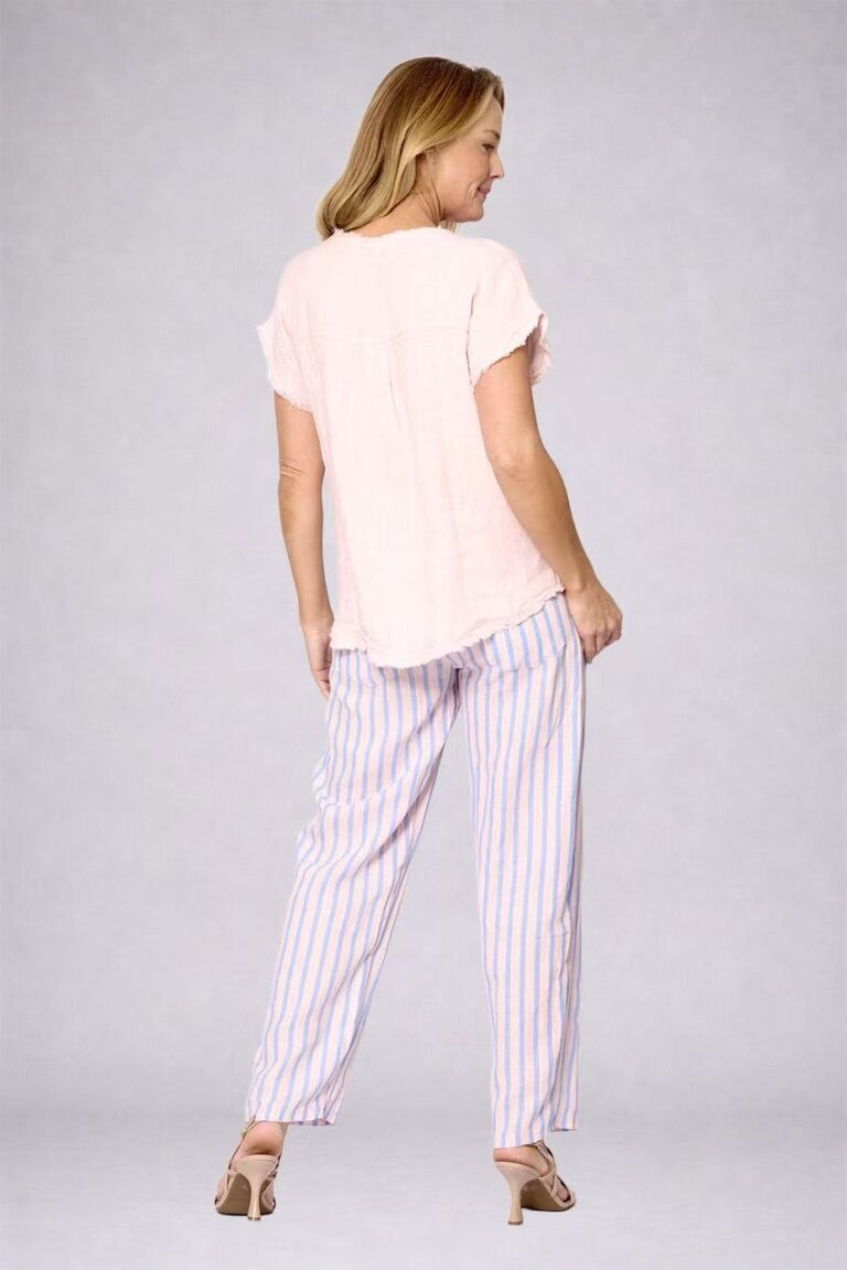 La Strada Linen V-Neck Top LST26-313