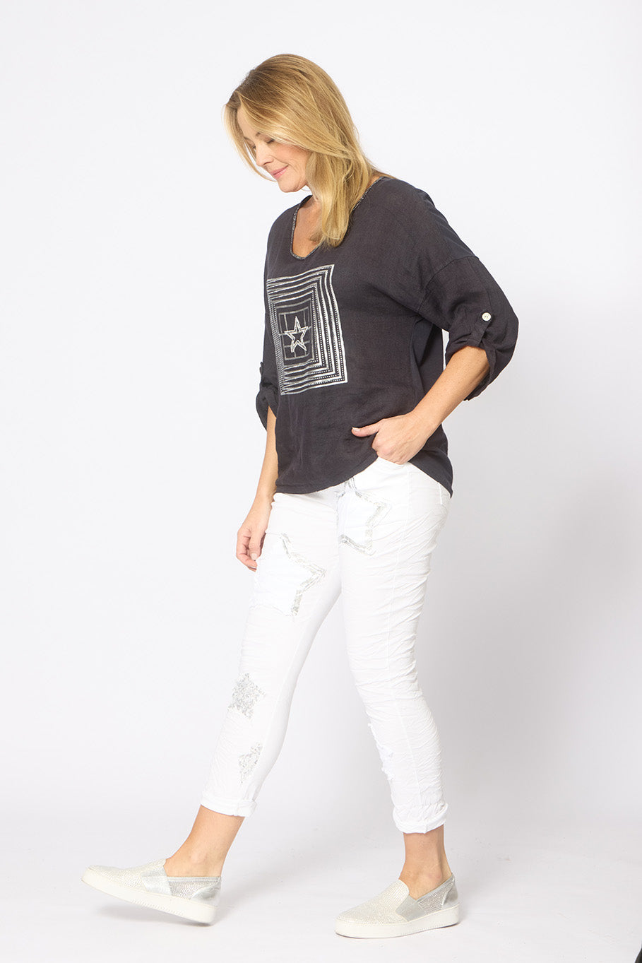 La Strada Cotton Bling Top LST26-346