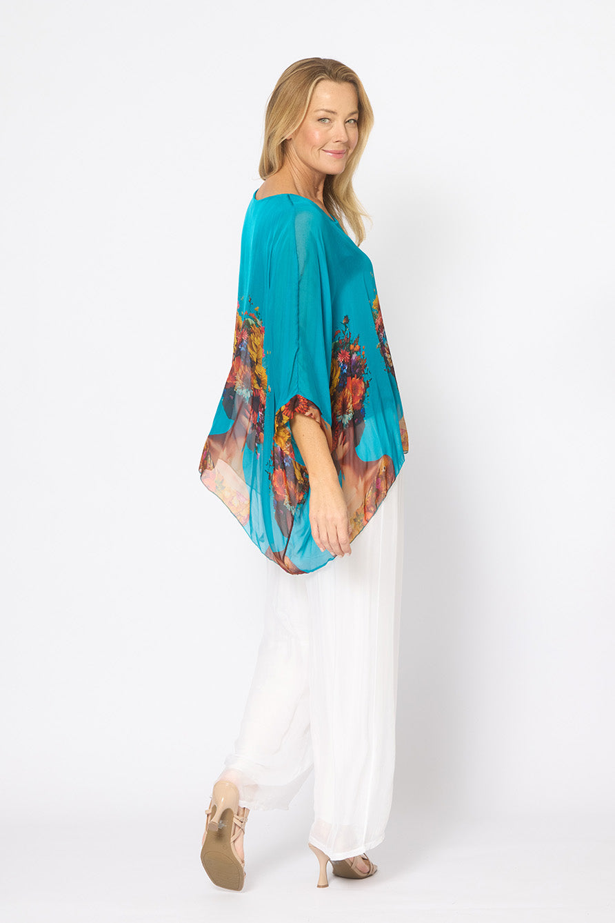 La Strada Silk Kaftan Top LST26-522